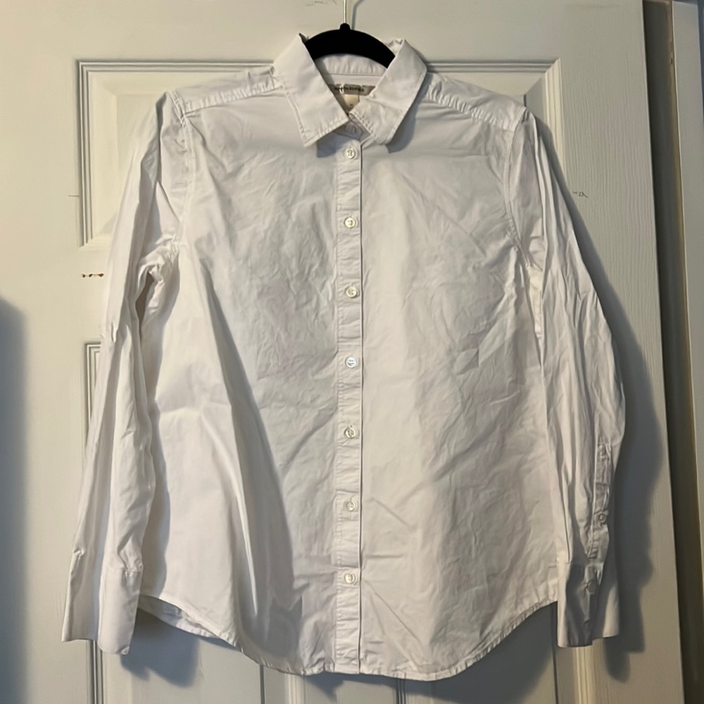 Banana Republic Classic Poplin Shirt, M